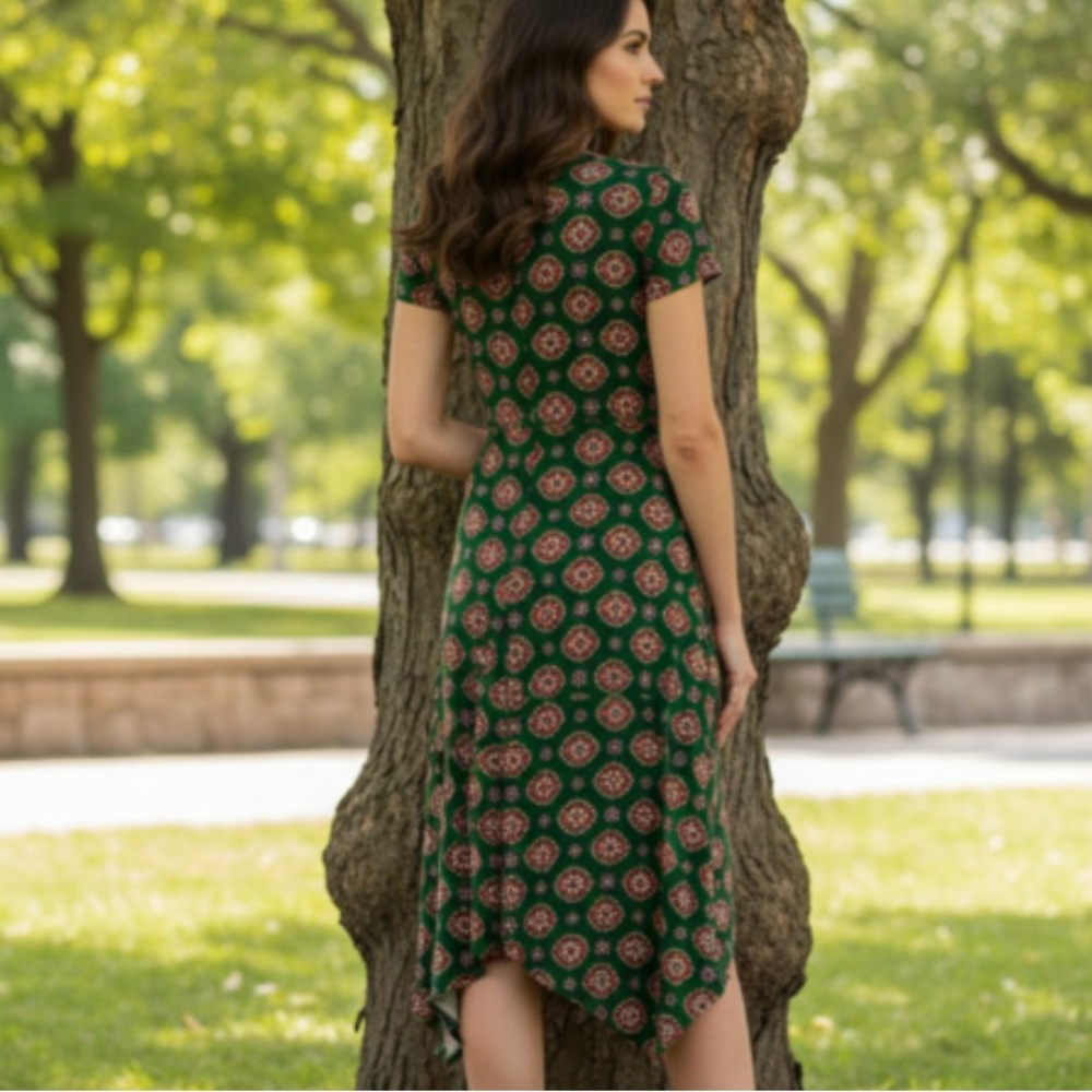 Perception Medallion Flare Dress Size XLarge - Picture 4 of 8